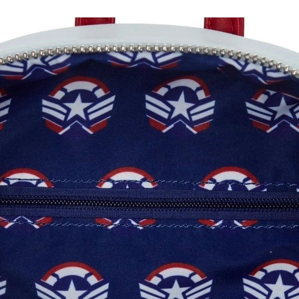 “Set” Loungefly Marvel Falcon Captain America Cosplay Mini Backpack and Wallet